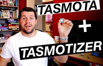 Me holding D1 mini surprised that flashing Tasmota with Tasmotizer is easy