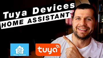 Me pointing at the Tuya Devices Home Assistant title