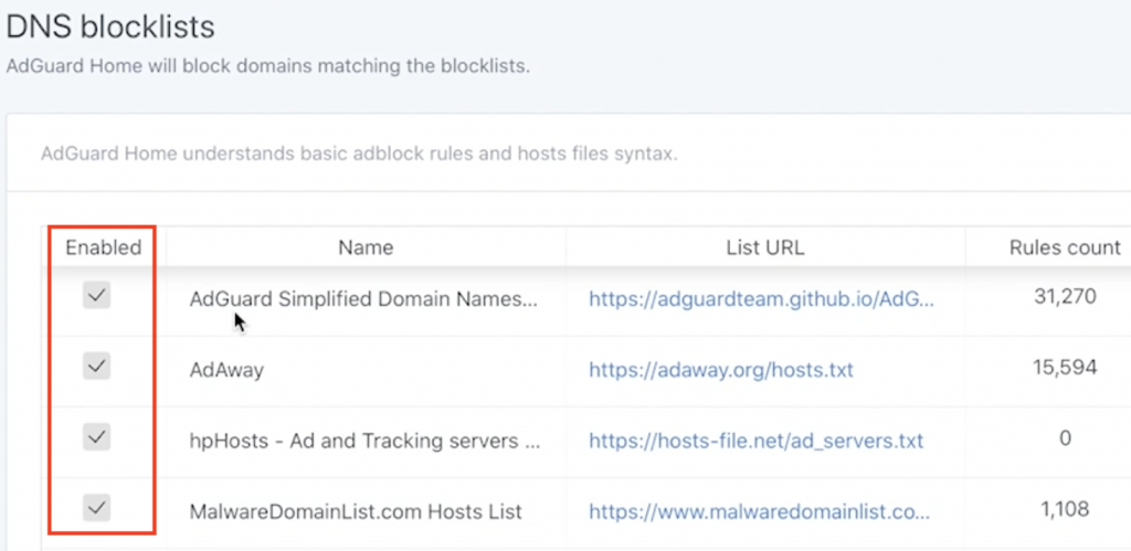 adguard home block list