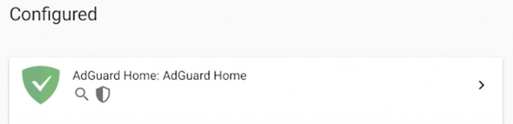 AdGuard Home integration in Home Assistant