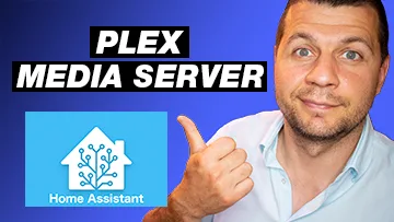 me pointing towards Plex Media Server and Home Assistant