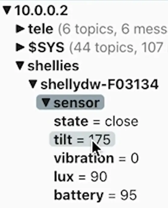 Shelly Door Window sensor with Home Assistant and Node-RED over MQTT 3