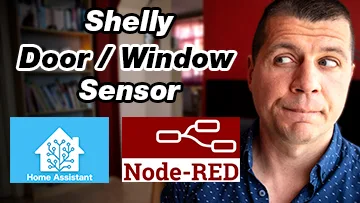 Me looking at shelly door window sensor label
