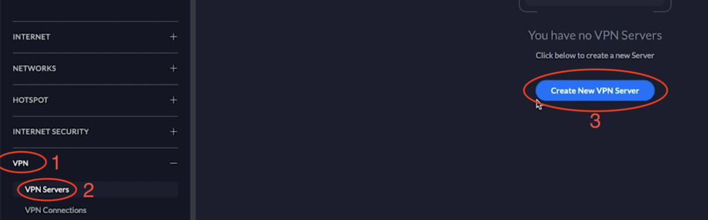 Creating a New VPN Server