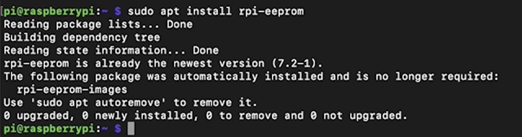 Updating the bootloader to enable the Raspberry Pi 4 usb boot