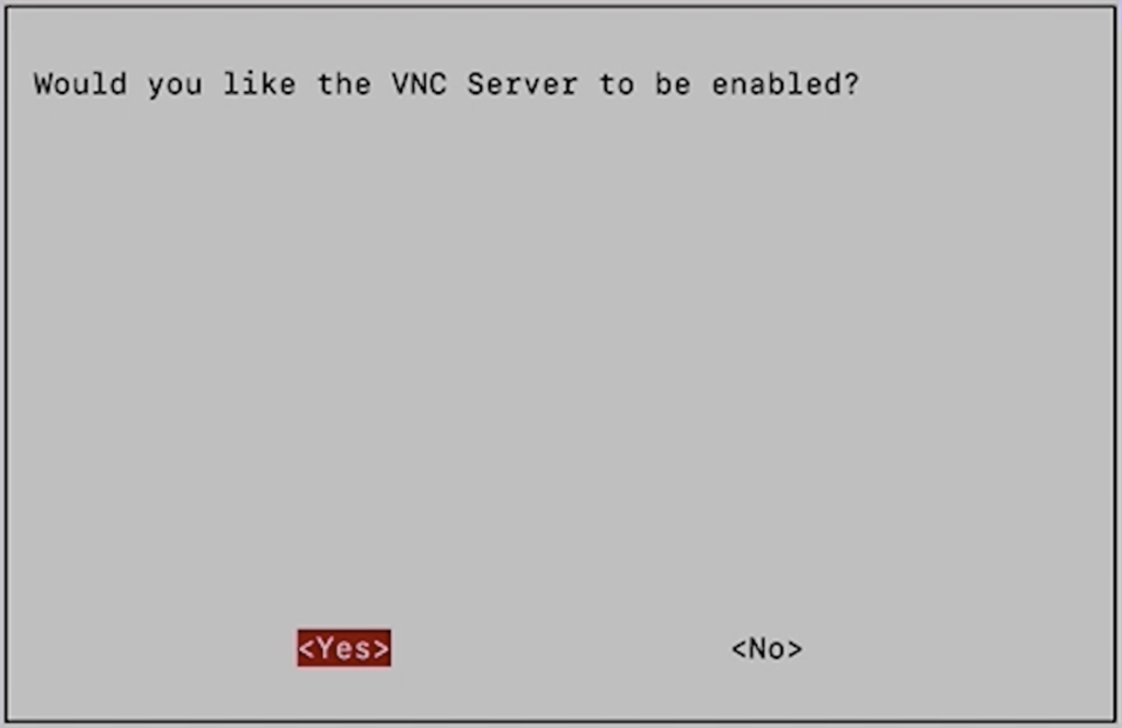 Enabling VNC Server from raspi-config