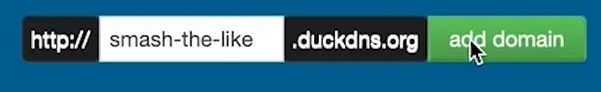 Smash-the-like.duckdns.org is already taken but you can still smash the like!