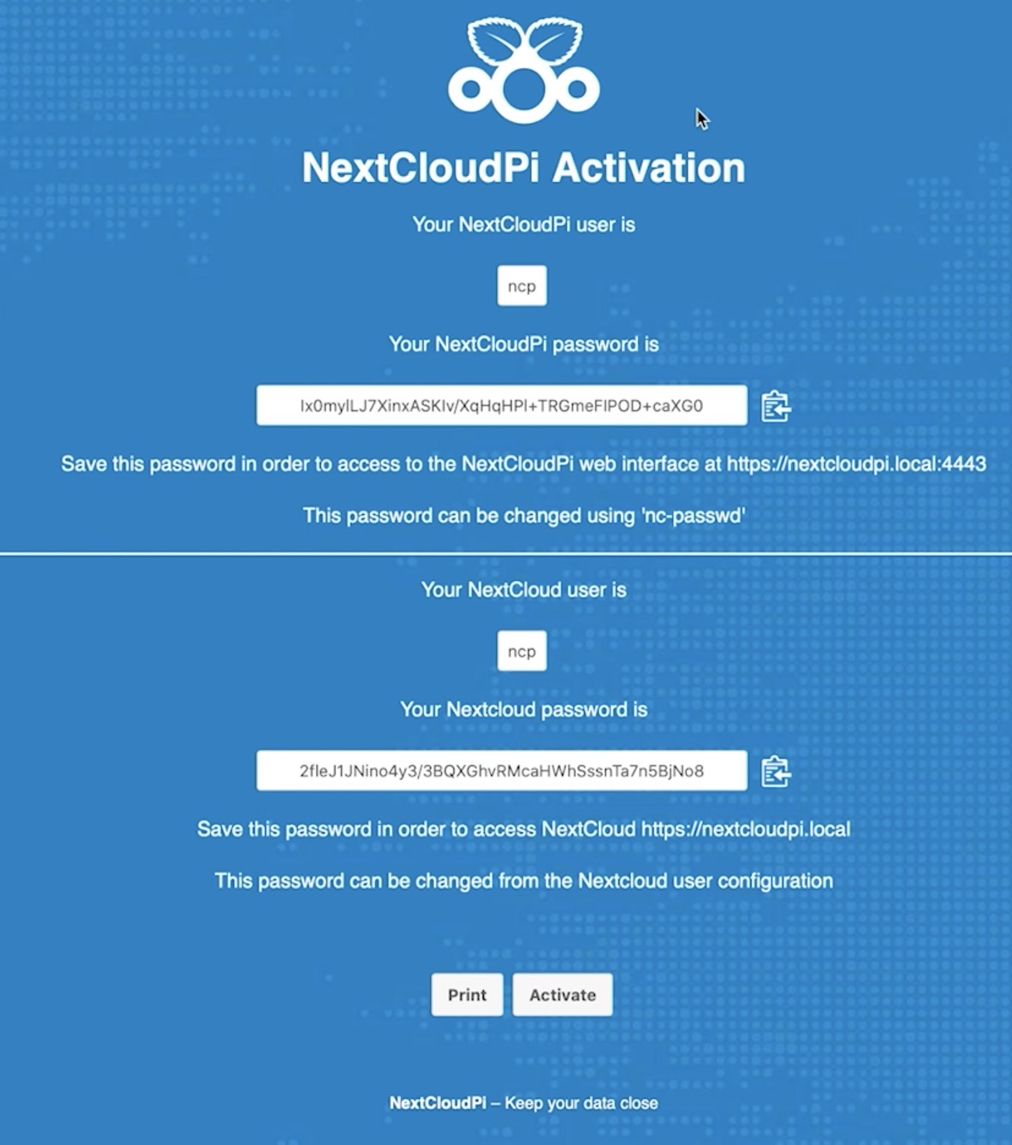 Personal Cloud from home with Nextcloud on Raspberry Pi 1