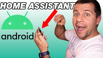 Kiril Peyanski holding a android phone amazed that he can control and receive notifications from Home Assistant