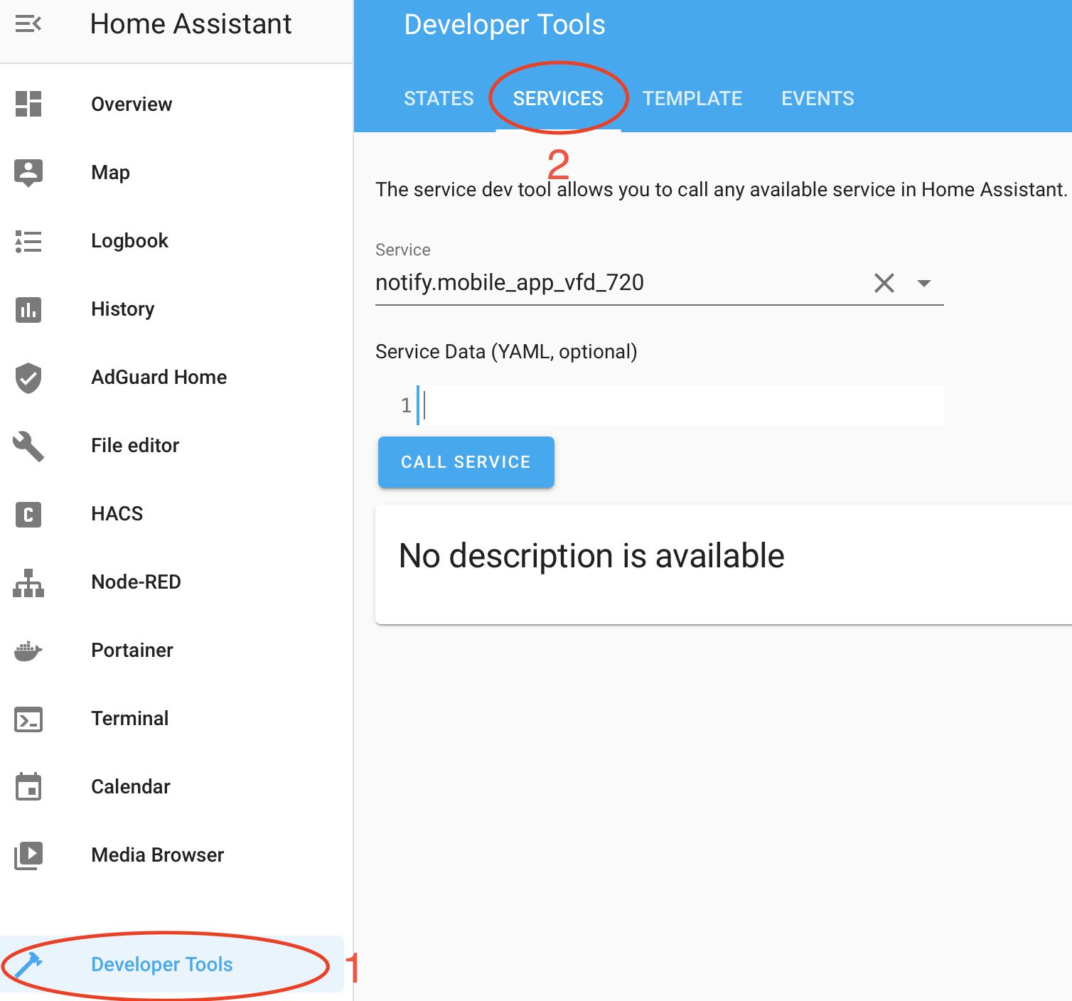 Testing the Home Assistant Android Notifications