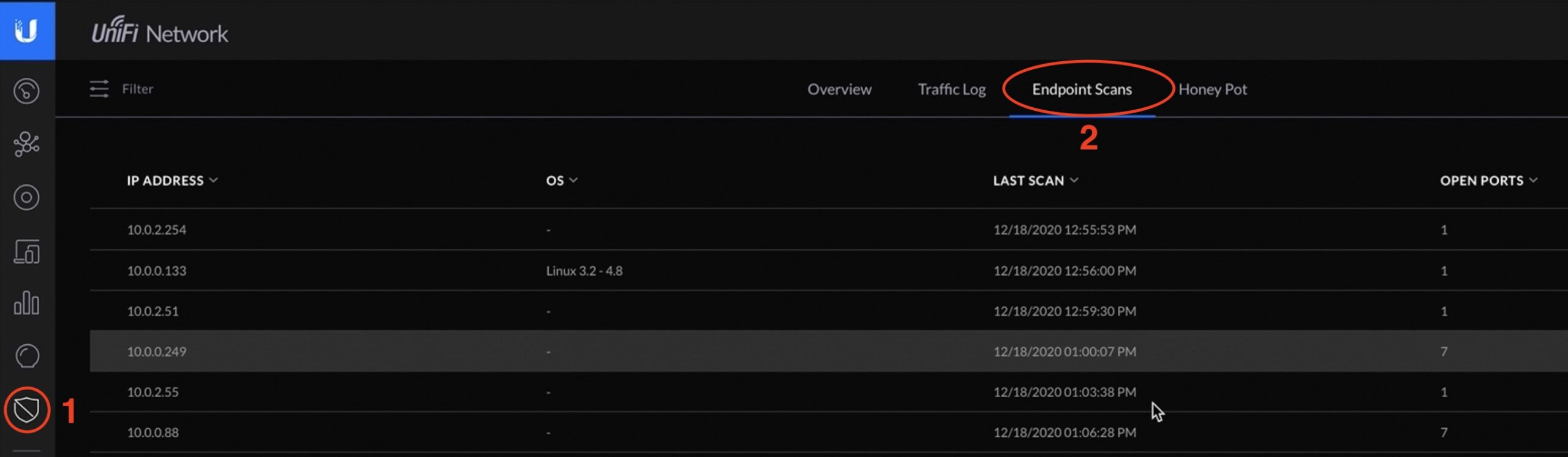 Endpoint Scans can show you the results from Threat Scanner