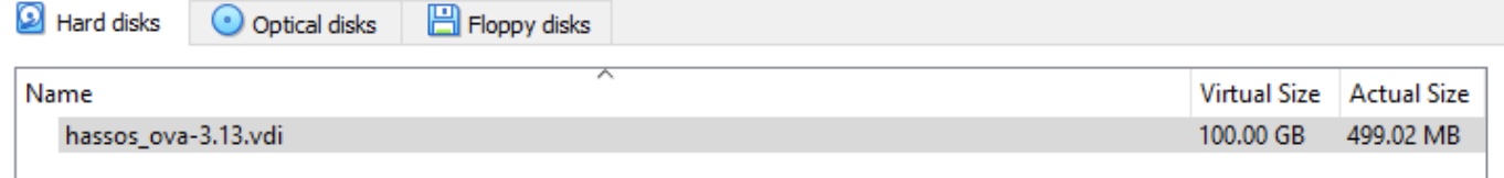 Increased Home Assistant Virtual Disk Size to avoid no free disk space in the future.