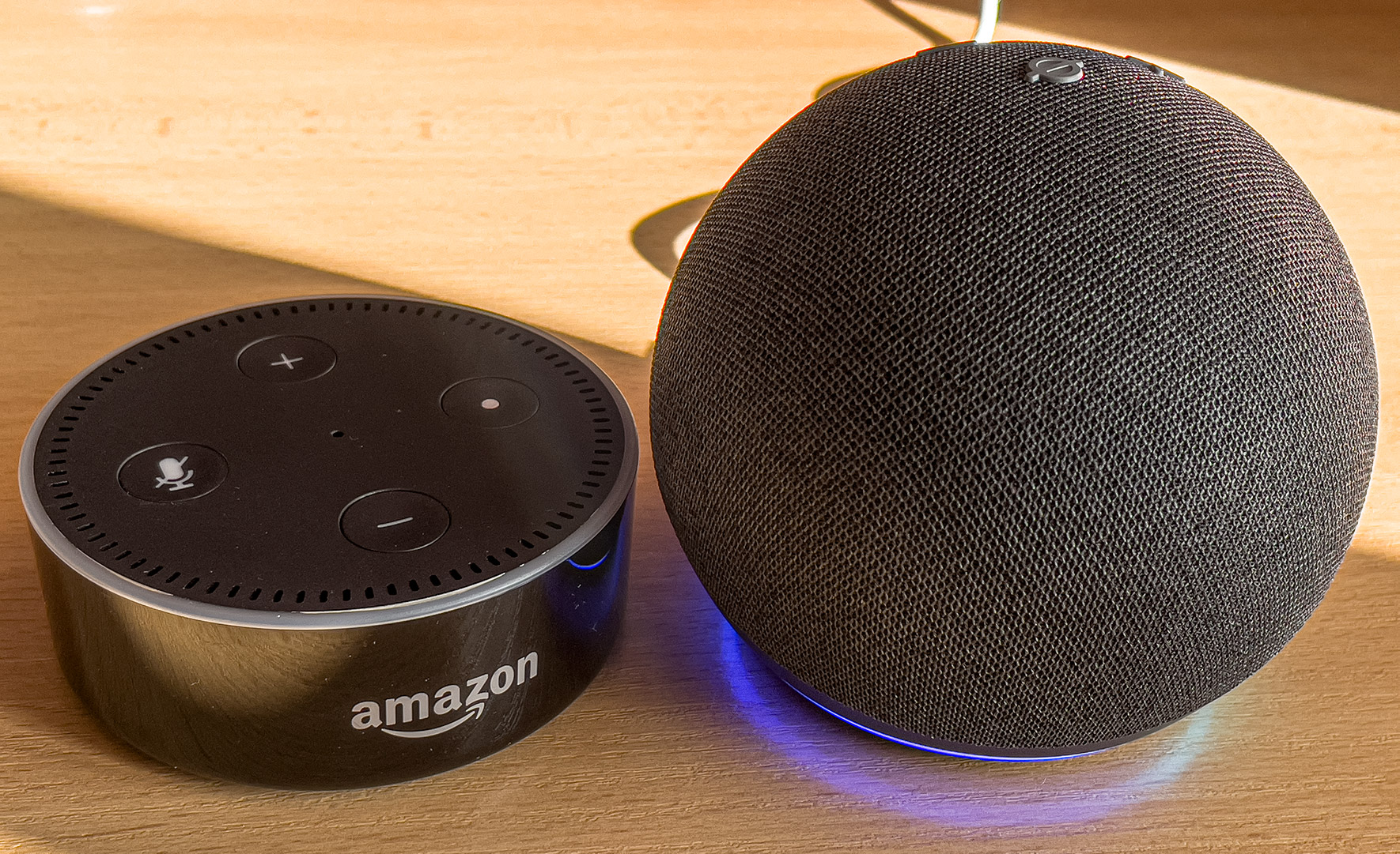 Echo Dot Gen 2 (left) vs Gen 4 (right) - No matter the generation Alexa Smart Home Skills works the same