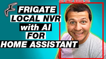 Frigate local NVR with AI fro Home Assistant and Kiril Peyanski with Not smart person box around him