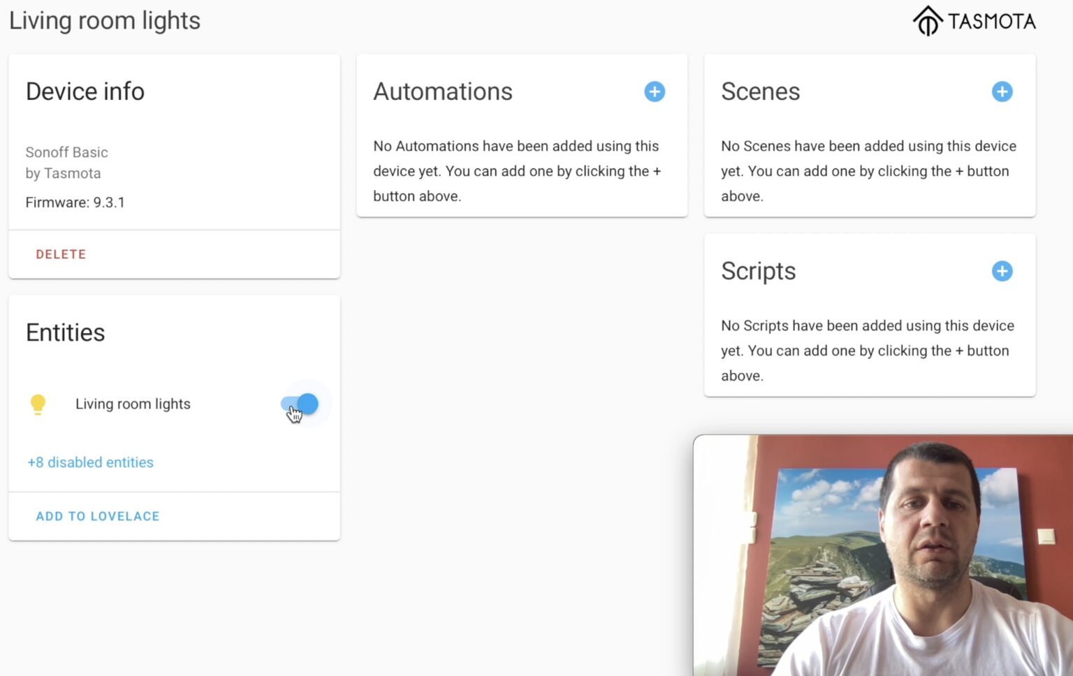 Home Assistant Tasmota Integration (HOW-TO) - Kiril Peyanski's Blog