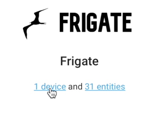 Successful Home Assistant Frigate Integration added 