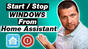 Kiril Peyanski pointing at start / stop windows from Home Assistant