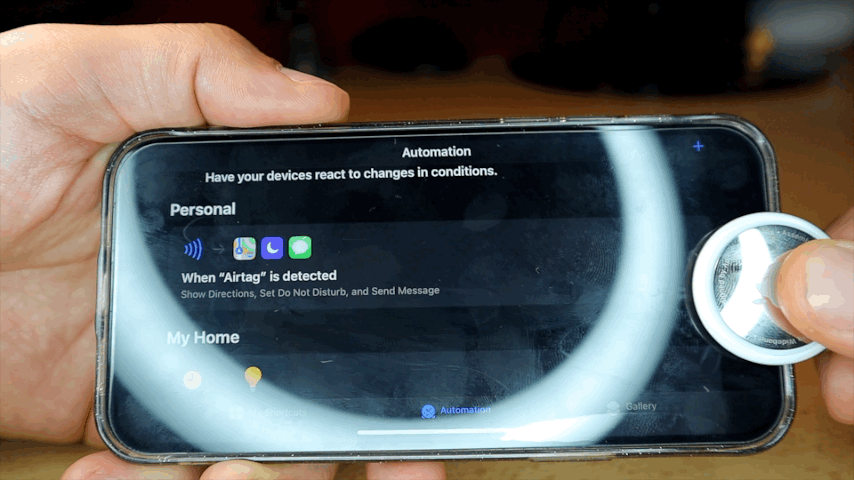 AirTag Automation demo