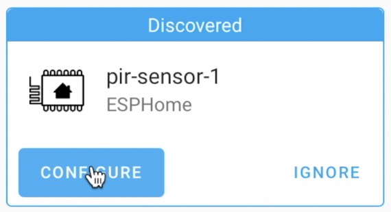 Configure the DIY Motion sensor to successfully add it to Home Assistant.