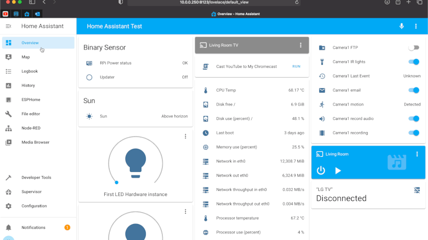 Home Assistant Almond Installation demo