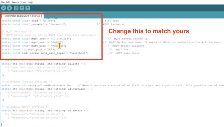 Home Assistant SwitchBot MQTT integration using D1 mini ESP32 ...