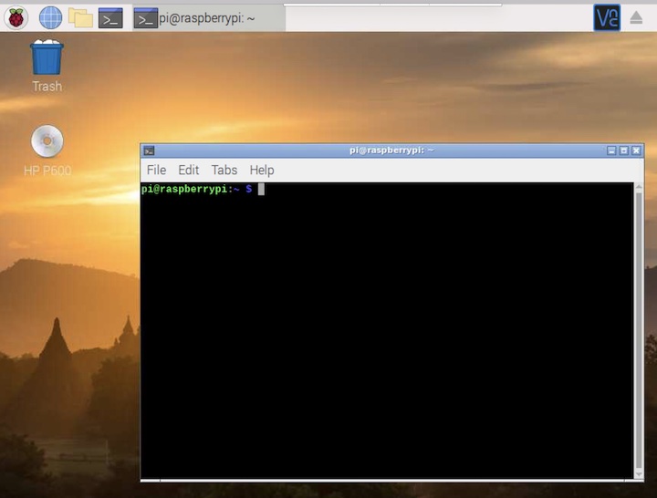 This terminal window can be started if you are connected with keyboard and monitor to your Raspberry PI. Or if you are using VNC Viewer for example.