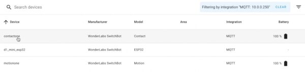 Home Assistant SwitchBot MQTT integration using D1 mini ESP32 ...