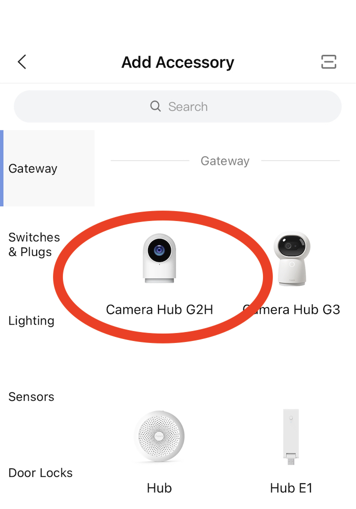 Adding Aqara G2H camera to Aqara app