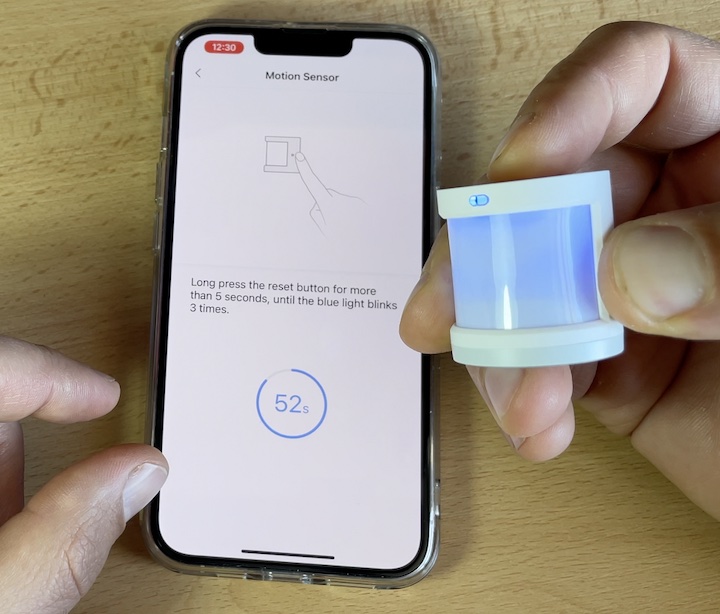 Aqara Motion Sensor pairing with Aqara App