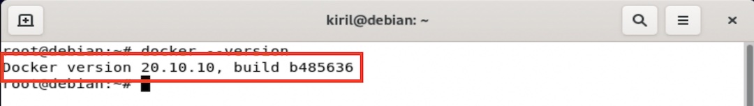 Check the Docker version and if you receive result, you can continue with Home Assistant Supervised installation on Debian Linux