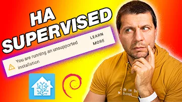 Kiril Peyanski looking concerned at the HA Supervised label and running unsupported version label