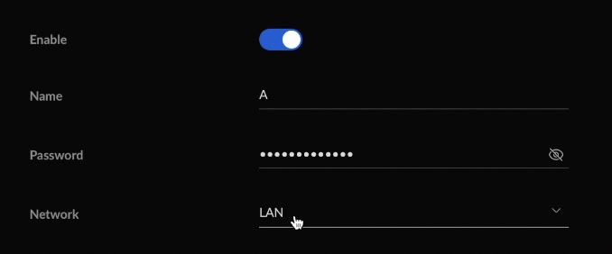 Assigning networks to WiFi networks in UniFi