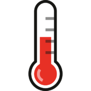 Half Filled thermometer shown in raspberry pi os means that the core temperature is between 80 and 85 degrees Celsius