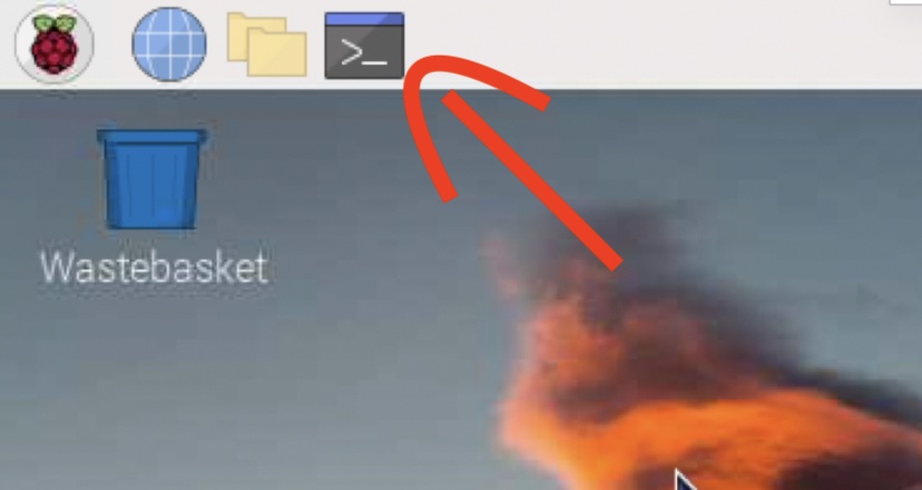 Terminal Icon in Raspberry Pi OS