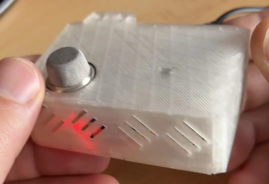 3D Printed enclosure for DIY Smoke Sensor for Home Assistant