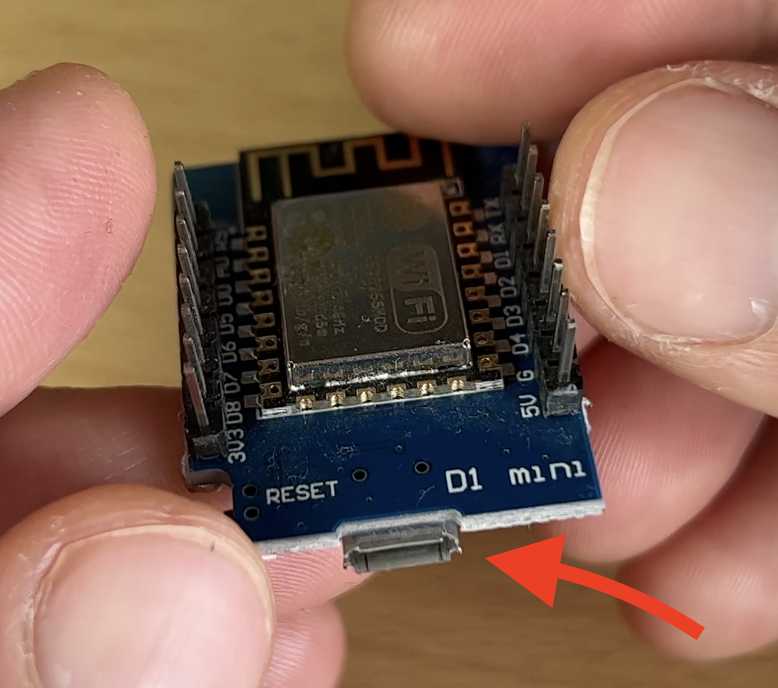 Using the Micro USB port on D1 Mini is the easiest way to install Tasmota