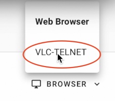 VLC option in Home Assistant Media section