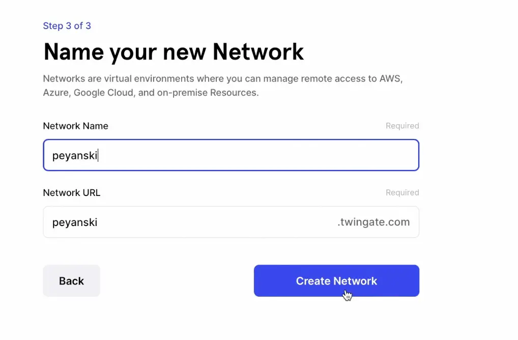 Twingate Network Creation
