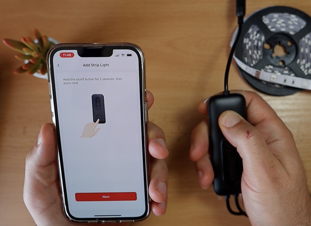 Pairing SwitchBot LED Strip Lights using the App
