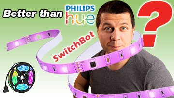 Better than Philips Hue? Label and Kiril Peyanski wrapped with SwitchBot LED Strip