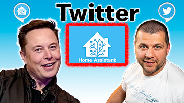 Kiril Peyanski & Elon Musk side by side and a twitter Home Assistant logo and labels