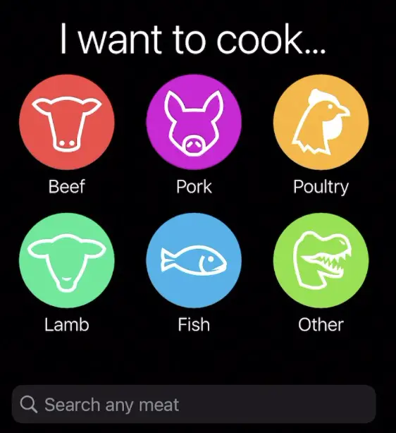 I want to cook meat