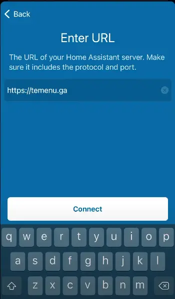 Entering Domain Name In The Home Assistant Mobile App