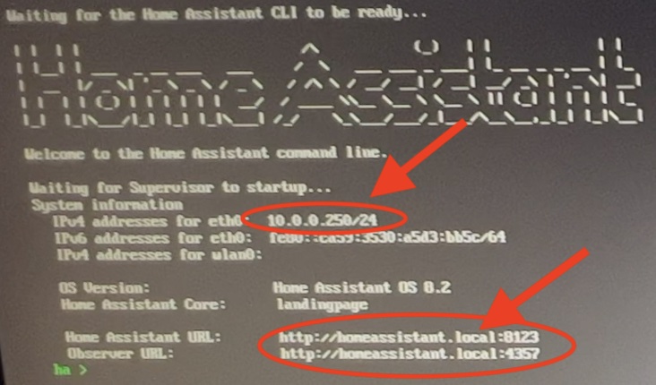 If you see the Home Assistant OS CLI Screen that means successful Install of Home Assistant OS on Raspberry Pi 4 over the Network