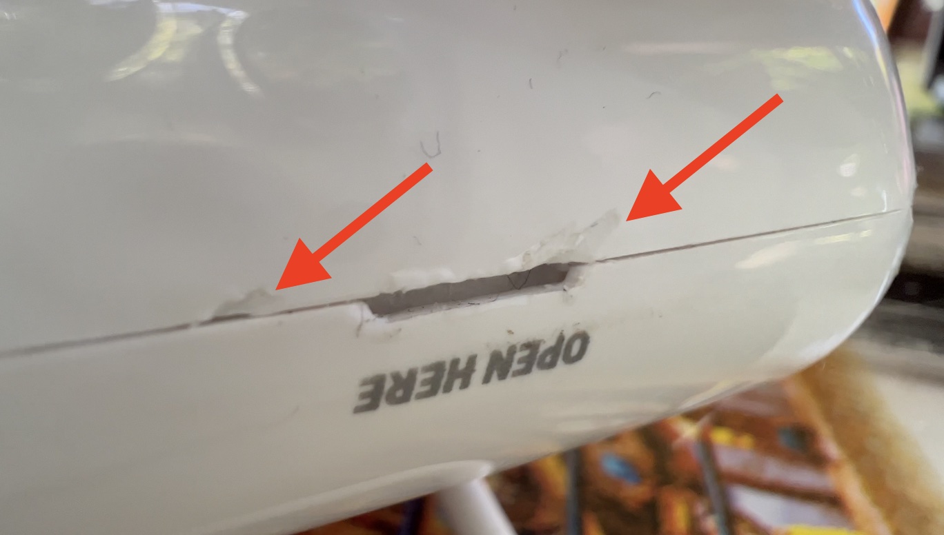 Shelly Plus H&T plastic damage from opening