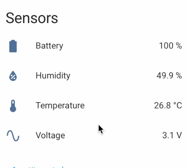 Xiaomi BLE readings in Home Assistant where everything is working as expected