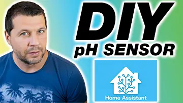 DIY pH Sensor with Home Assistant logo and Kiril Peyanski aside