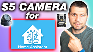 5$ live streaming camera for Home Assistant | ESP32-CAM tutorial 21