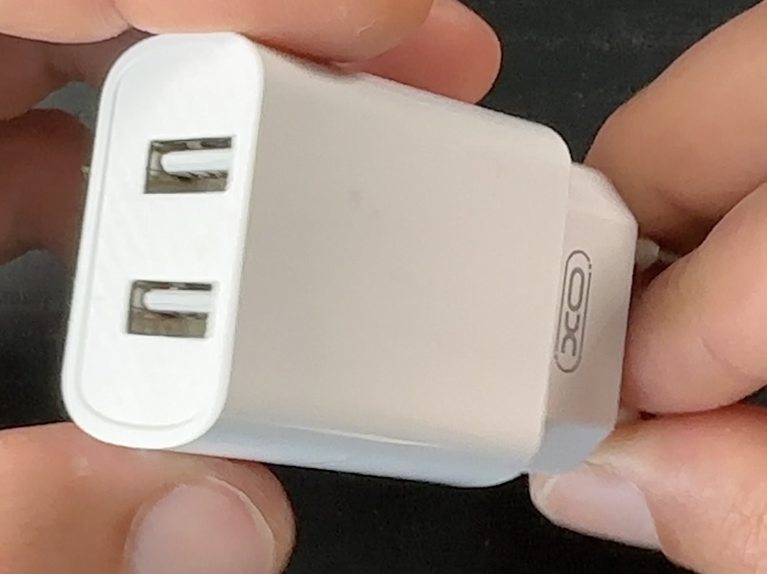 USB Wall Charger with Two USB-A Slots. For this project only one USB slot is enough.