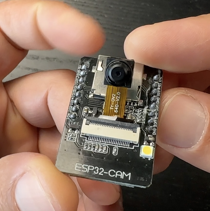 This is how the ESP32-CAM board looks like